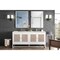 James Martin Vanities Athens 72in Double Vanity, Glossy White w/ 3 CM Eternal Marfil Top E645-V72-GW-3EMR - alternate 5